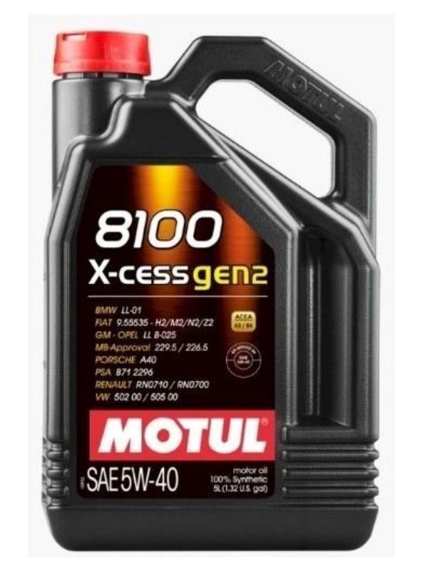 Motul 8100 X-cess 5W-40 - 5 Litre Motor Yağı Madeni Yağ Filtre