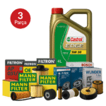 MANN BOSCH Daihatsu Terios 1.5 (2006-2017) Edge 4 Litre Motor Yağlı Filtre Bakım Seti 3 Parça Set