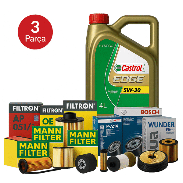 MANN BOSCH Daihatsu Terios 1.5 (2006-2017) Edge 4 Litre Motor Yağlı Filtre Bakım Seti 3 Parça Set