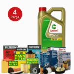MANN BOSCH Daihatsu Terios 1.5 (2006-2017) Edge 4 Litre Motor Yağlı Filtre Bakım Seti 4 Parça Set